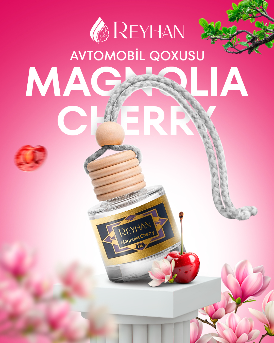 Avtomobil Qoxusu Magnolia Cherry